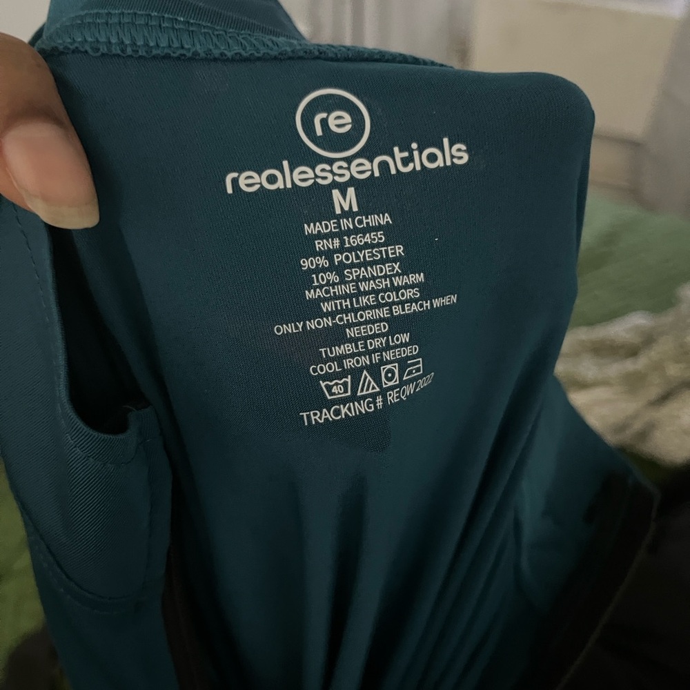 Essentials Teal Activewear Top - Picture 3 of 5